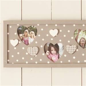 Triple polka dot & gingham frame